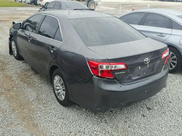 4T1BF1FK3DU686258 - 2013 TOYOTA CAMRY L GRAY photo 3