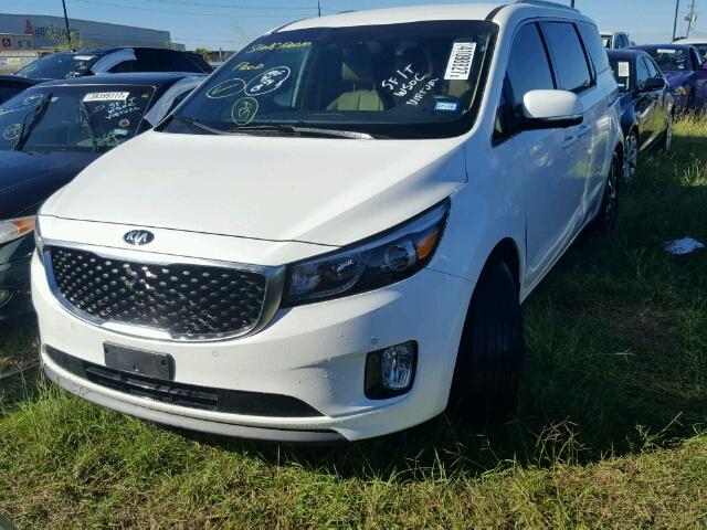 KNDMC5C16G6185205 - 2016 KIA SEDONA WHITE photo 2