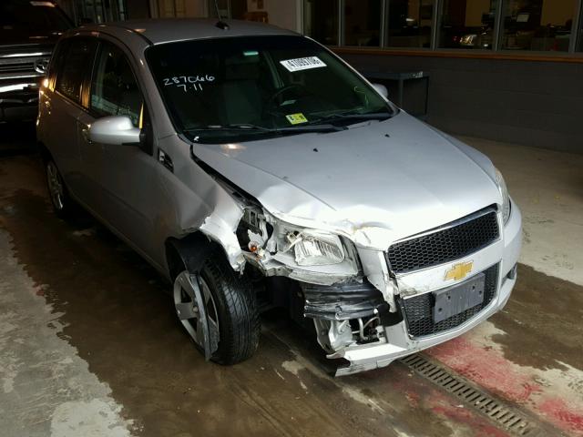 KL1TD6DE8AB124248 - 2010 CHEVROLET AVEO LS SILVER photo 1