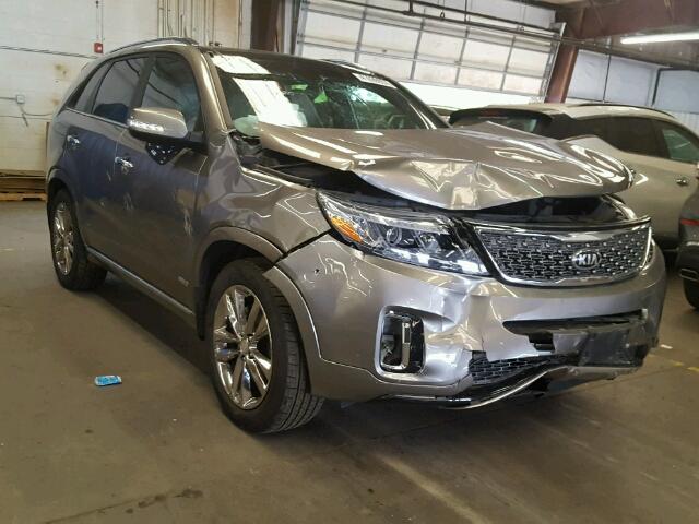 5XYKWDA77EG519347 - 2014 KIA SORENTO SX GRAY photo 1