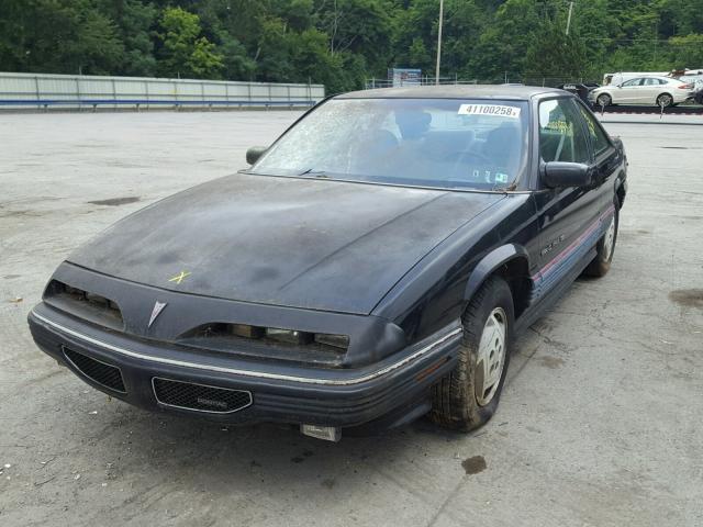 1G2WJ14T5MF275582 - 1991 PONTIAC GRAND PRIX BLACK photo 2