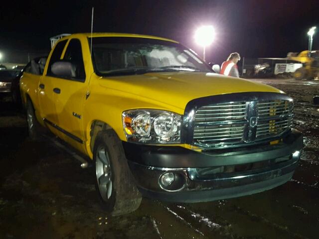 1D7HA18N78S520899 - 2008 DODGE RAM 1500 S YELLOW photo 1