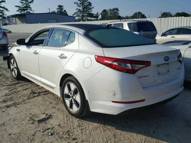 KNAGM4AD4C5031123 - 2012 KIA OPTIMA HYB WHITE photo 3