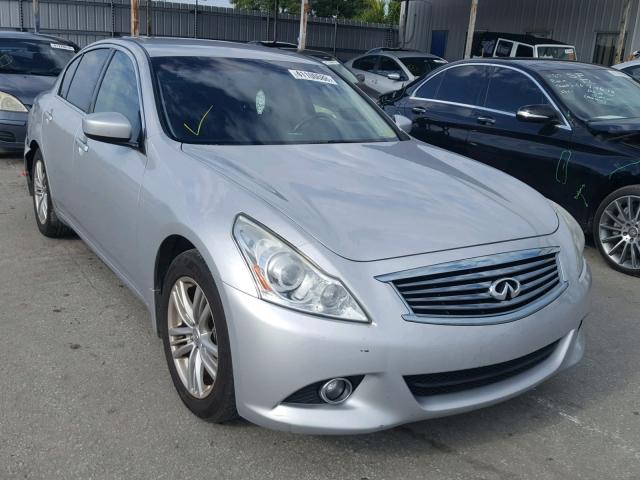 JN1DV6AP1CM812635 - 2012 INFINITI G25 BASE SILVER photo 1