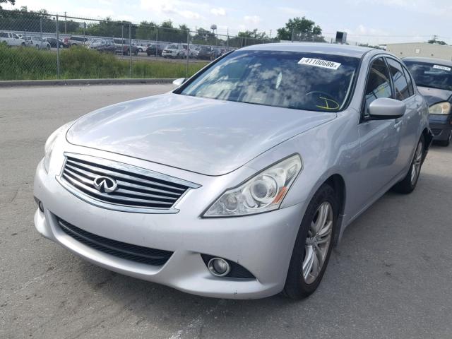 JN1DV6AP1CM812635 - 2012 INFINITI G25 BASE SILVER photo 2