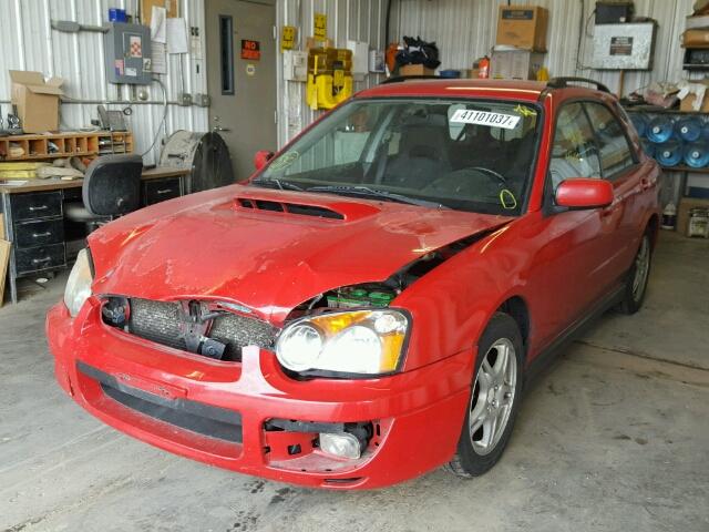 JF1GG29654H813585 - 2004 SUBARU IMPREZA RED photo 2