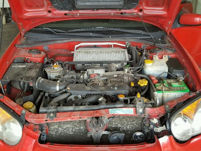 JF1GG29654H813585 - 2004 SUBARU IMPREZA RED photo 7