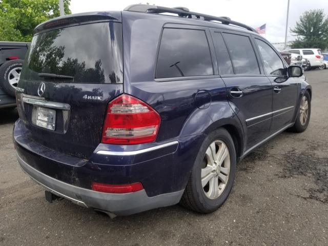 4JGBF22E47A209916 - 2007 MERCEDES-BENZ GL 320 CDI BLUE photo 4