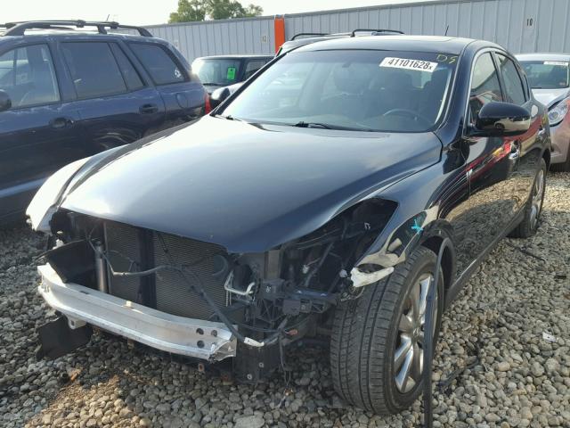 JNKAJ09E58M301740 - 2008 INFINITI EX35 BASE BLACK photo 2