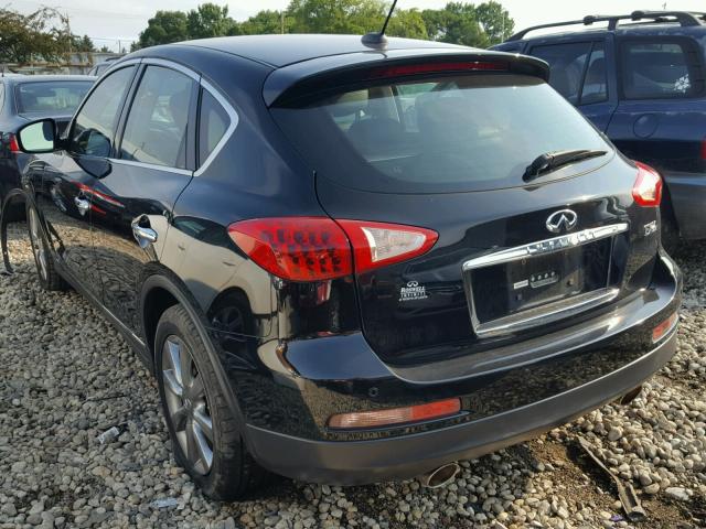 JNKAJ09E58M301740 - 2008 INFINITI EX35 BASE BLACK photo 3