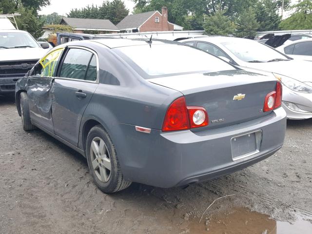 1G1ZG57B58F178642 - 2008 CHEVROLET MALIBU LS ნაცრისფერი ფოტო 3