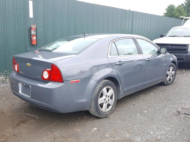 1G1ZG57B58F178642 - 2008 CHEVROLET MALIBU LS ნაცრისფერი ფოტო 4