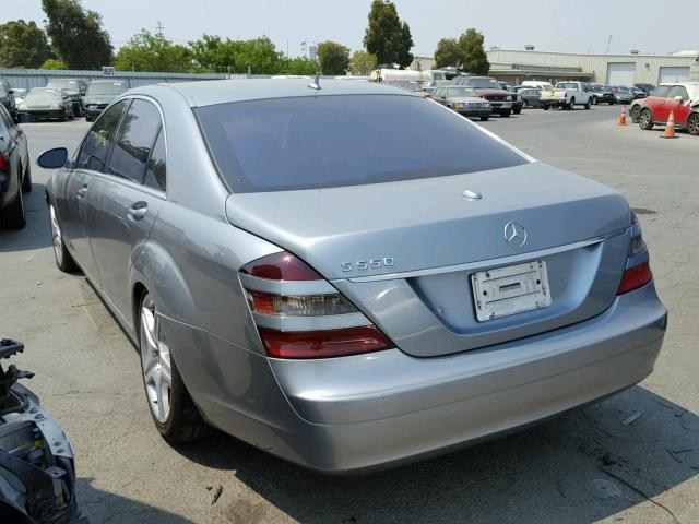 WDDNG71X47A055647 - 2007 MERCEDES-BENZ S 550 SILVER photo 3