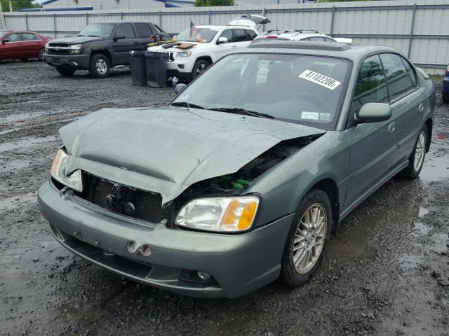 4S3BE625747205754 - 2004 SUBARU LEGACY L S GREEN photo 2