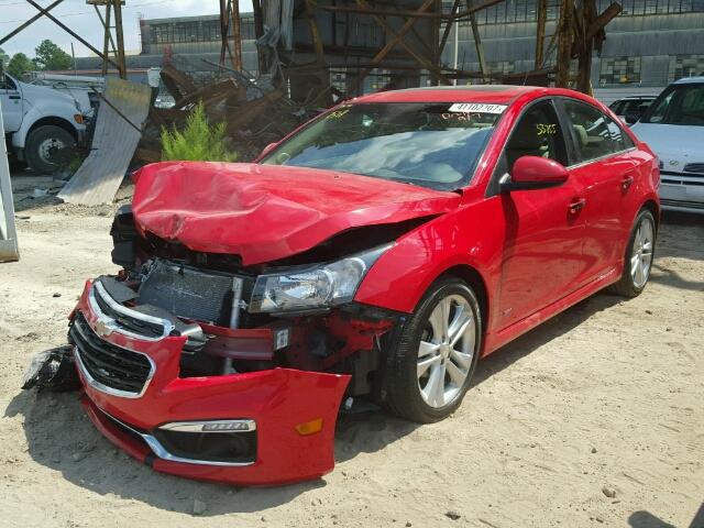 1G1PG5SB8F7286761 - 2015 CHEVROLET CRUZE LTZ RED photo 2