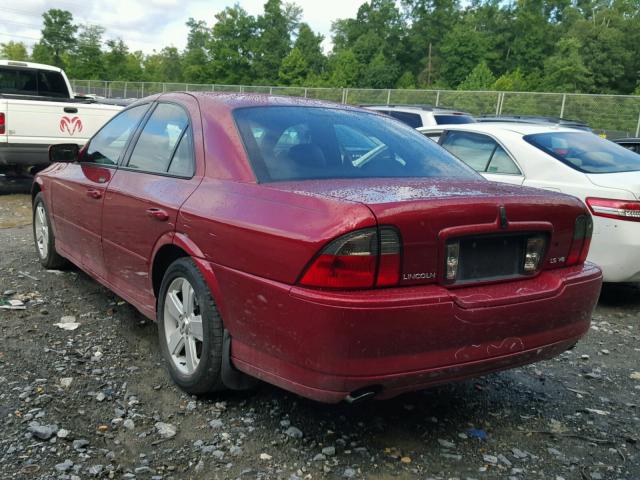 1LNHM87A36Y619900 - 2006 LINCOLN LS 红色 照片 3