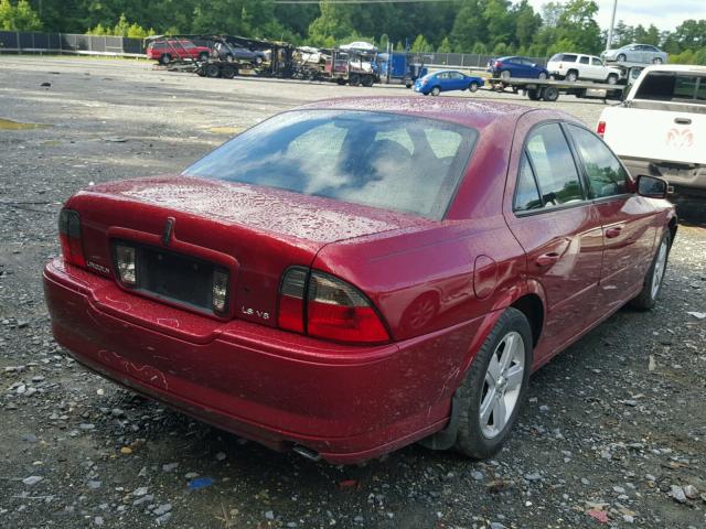 1LNHM87A36Y619900 - 2006 LINCOLN LS 红色 照片 4