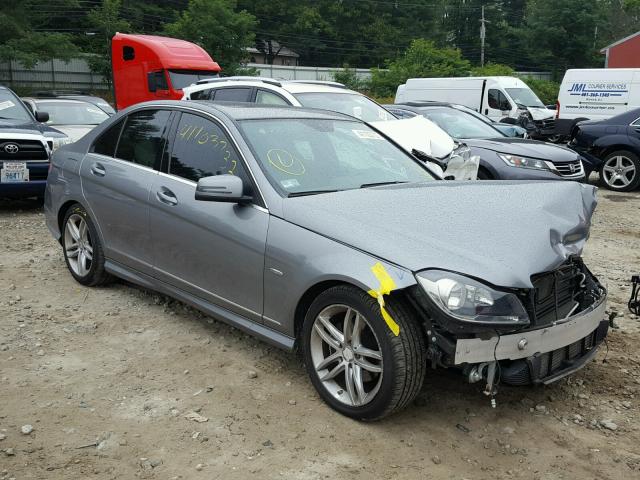 WDDGF4HB3CR227814 - 2012 MERCEDES-BENZ C GRAY photo 1