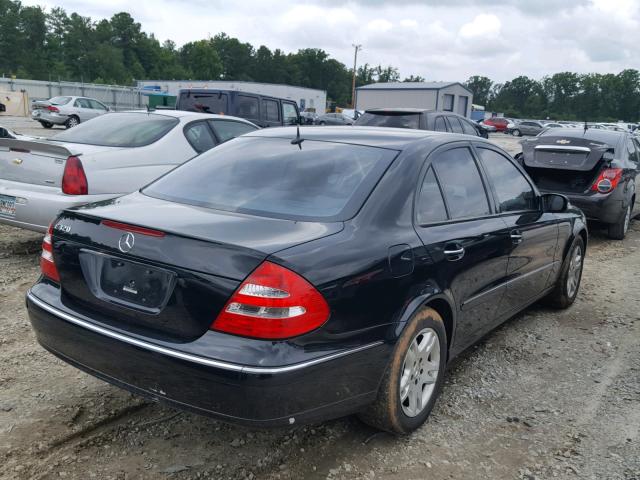 WDBUF65J24A436609 - 2004 MERCEDES-BENZ E 320 BLACK photo 4