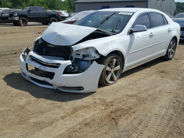 1G1ZC5E12BF130660 - 2011 CHEVROLET MALIBU 1LT WHITE photo 2