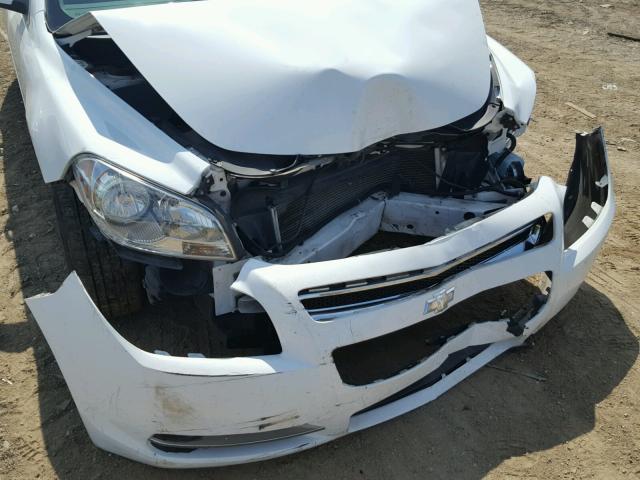1G1ZC5E12BF130660 - 2011 CHEVROLET MALIBU 1LT WHITE photo 9