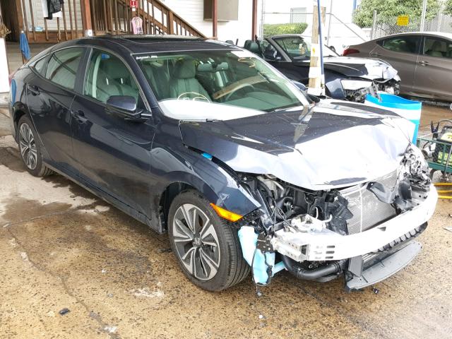 2HGFC1F76JH644273 - 2018 HONDA CIVIC EXL BLUE photo 1