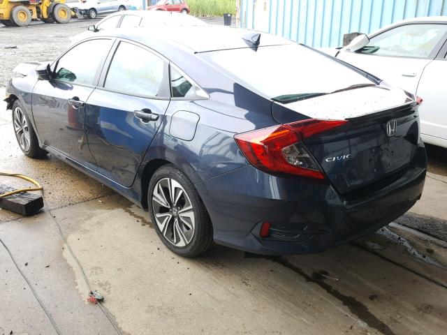 2HGFC1F76JH644273 - 2018 HONDA CIVIC EXL BLUE photo 3