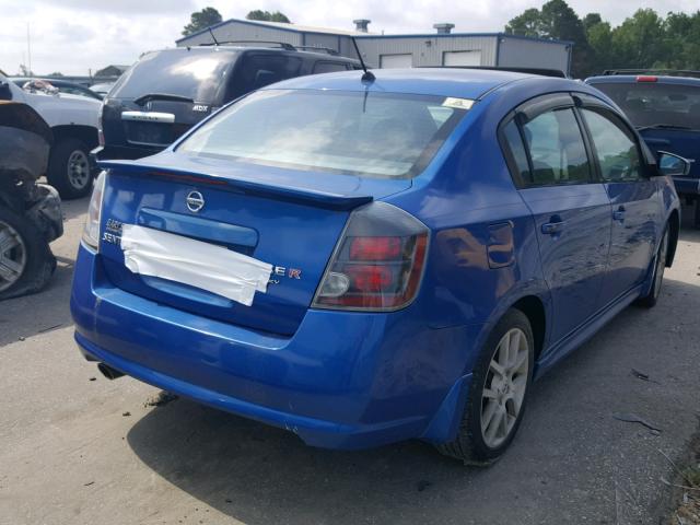 3N1CB61E97L682221 - 2007 NISSAN SENTRA SE- BLUE photo 4