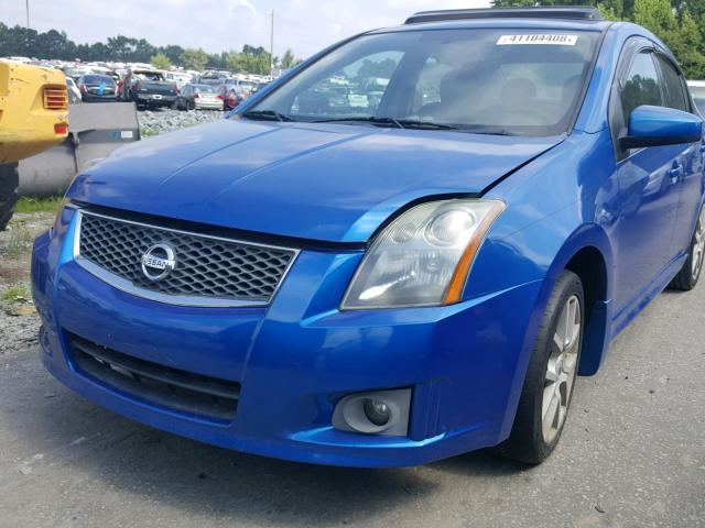 3N1CB61E97L682221 - 2007 NISSAN SENTRA SE- BLUE photo 9