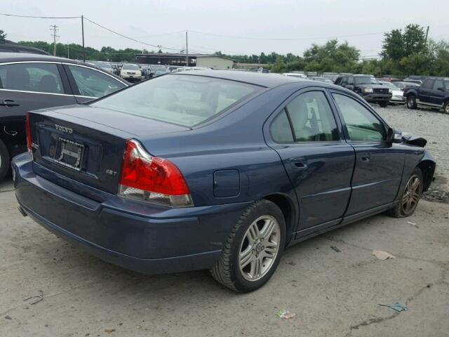 YV1RS592682686297 - 2008 VOLVO S60 2.5T BLUE photo 4