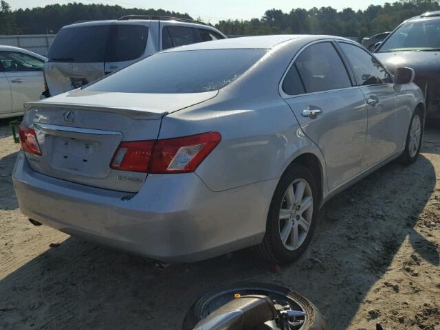 JTHBJ46G472149090 - 2007 LEXUS ES 350 SILVER photo 4