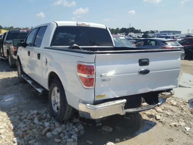 1FTRW12869FA32623 - 2009 FORD F150 SUPER WHITE photo 3