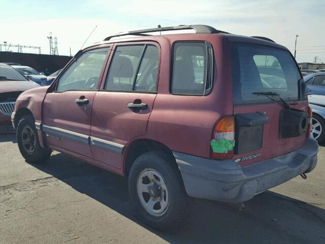 2CNBE13C016951244 - 2001 CHEVROLET TRACKER RED photo 3