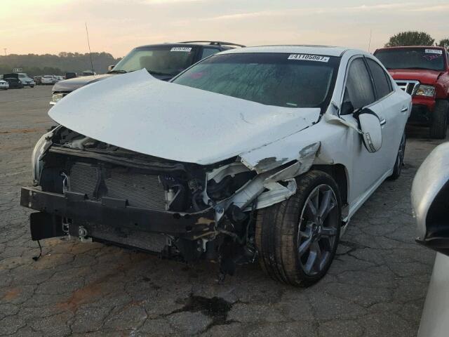 1N4AA5AP4DC817024 - 2013 NISSAN MAXIMA S أبيض صورة 2