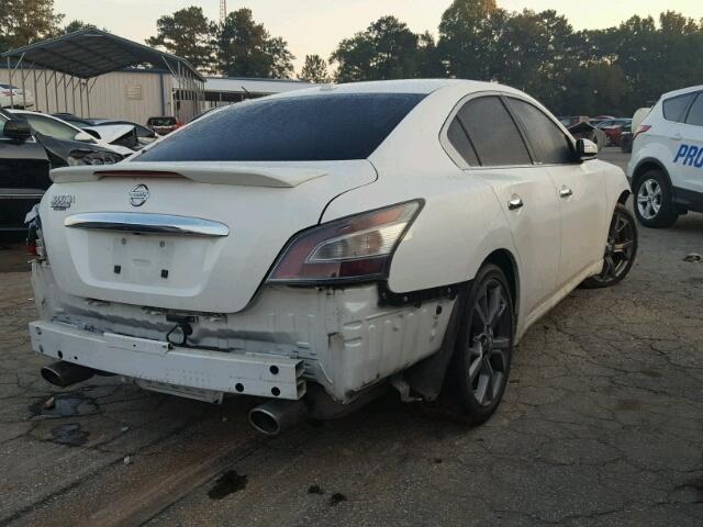 1N4AA5AP4DC817024 - 2013 NISSAN MAXIMA S WHITE photo 4