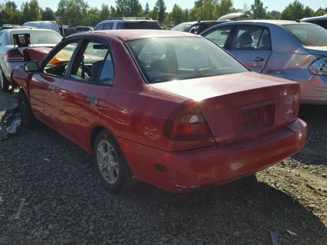 JA3AY26AXXU039494 - 1999 MITSUBISHI MIRAGE DE RED photo 3