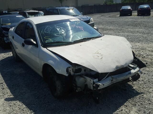 1B3EL36X84N138494 - 2004 DODGE STRATUS SE WHITE photo 1