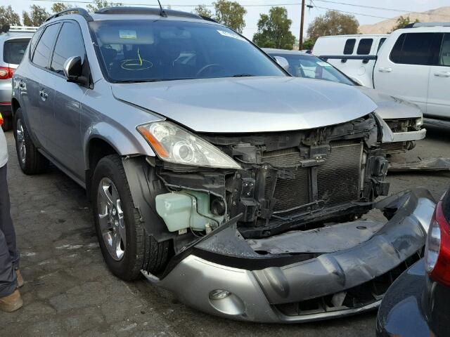 JN8AZ08T44W203344 - 2004 NISSAN MURANO SL SILVER photo 1