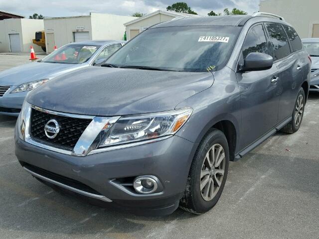 5N1AR2MN7GC602037 - 2016 NISSAN PATHFINDER GRAY photo 2