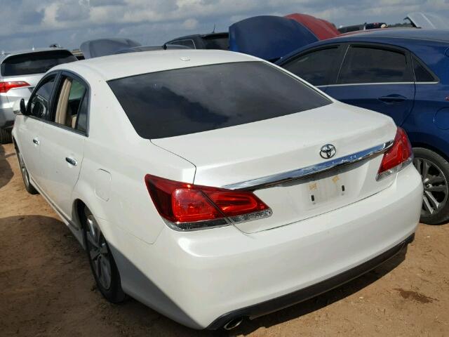 4T1BK3DB5BU385000 - 2011 TOYOTA AVALON WHITE photo 3