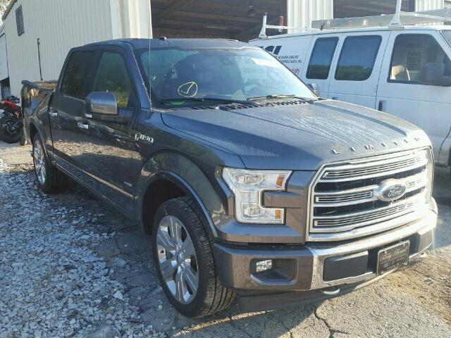 1FTEW1EGXHFB73162 - 2017 FORD F150 GRAY photo 1