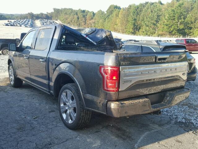1FTEW1EGXHFB73162 - 2017 FORD F150 GRAY photo 3