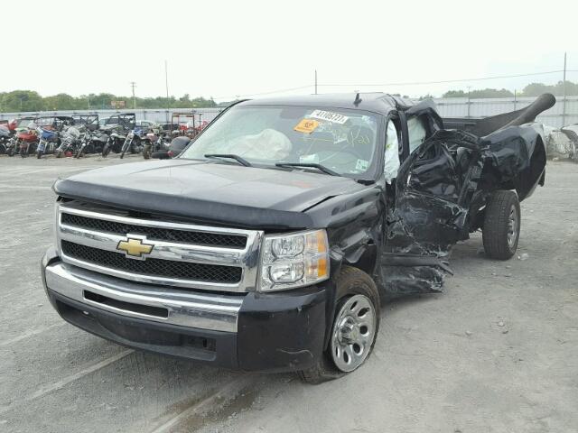 1GCRCREA4BZ464542 - 2011 CHEVROLET SILVERADO BLACK photo 2