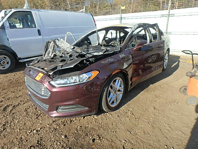 3FA6P0H77DR249026 - 2013 FORD FUSION SE MAROON photo 2