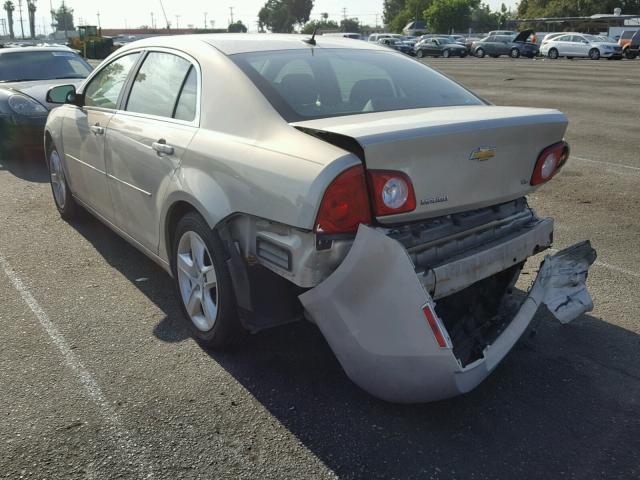 1G1ZG57B29F128654 - 2009 CHEVROLET MALIBU LS 金色 照片 3
