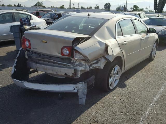 1G1ZG57B29F128654 - 2009 CHEVROLET MALIBU LS 金色 照片 4