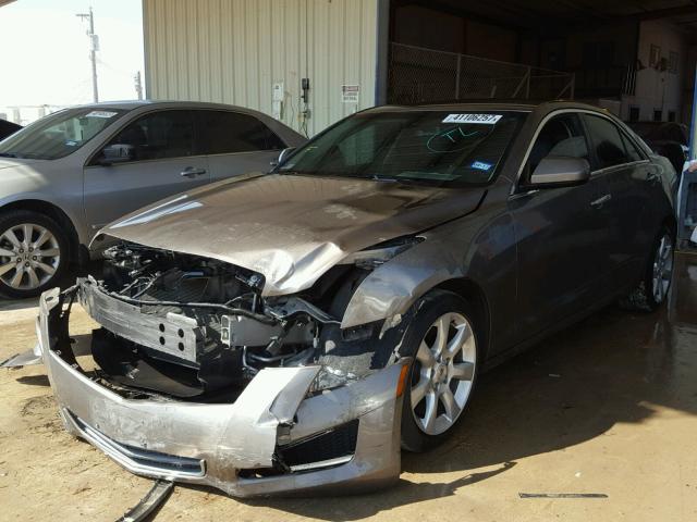 1G6AA5RX6E0180304 - 2014 CADILLAC ATS GRAY photo 2