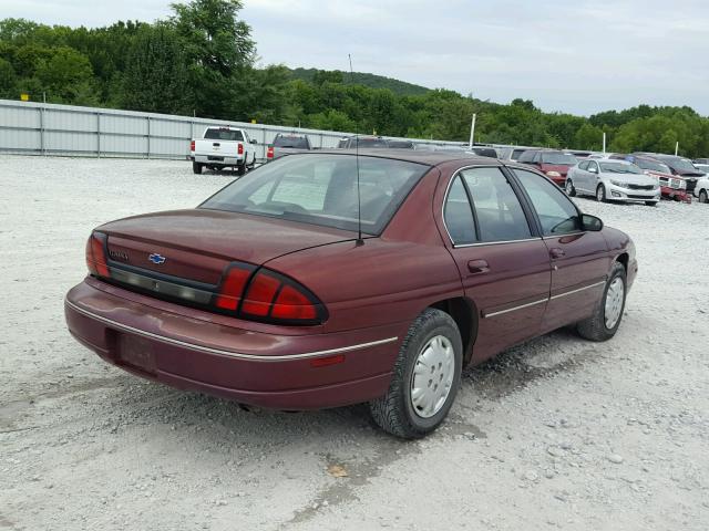 2G1WL52M0W9275437 - 1998 CHEVROLET LUMINA BAS RED photo 4