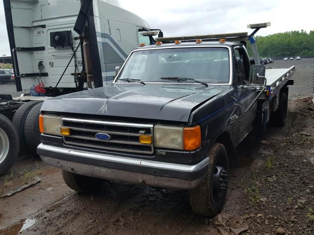 2FDLF47M0KCA17173 - 1989 FORD F SUPER DU BLACK photo 2