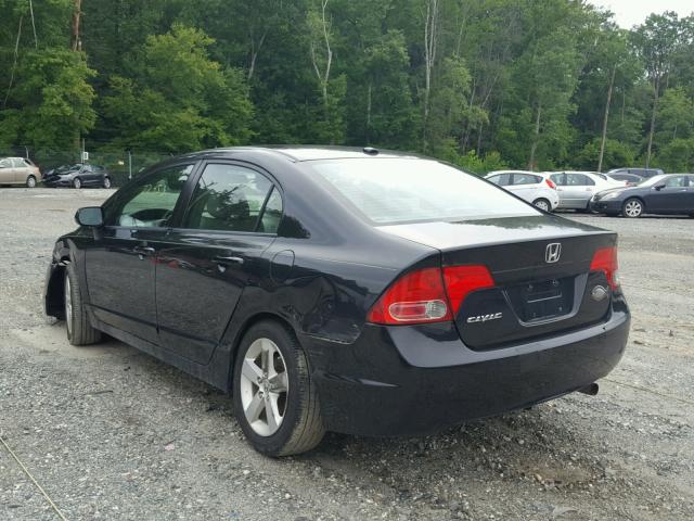 2HGFA16938H506711 - 2008 HONDA CIVIC EXL 黑色 照片 3